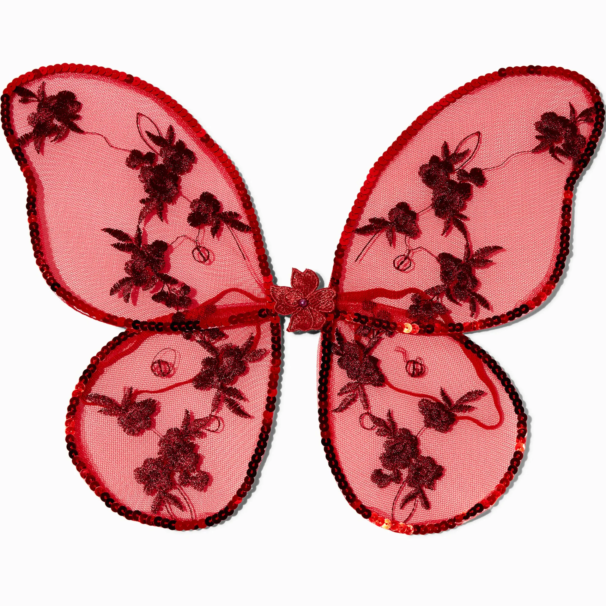 Claire's Déguisements-Ailes fleurs décorées rouges Claire's Club