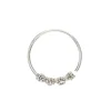 Claire's Bijoux Premium|Bijoux De Piercing-Anneau de nez avec strass couleur argenté