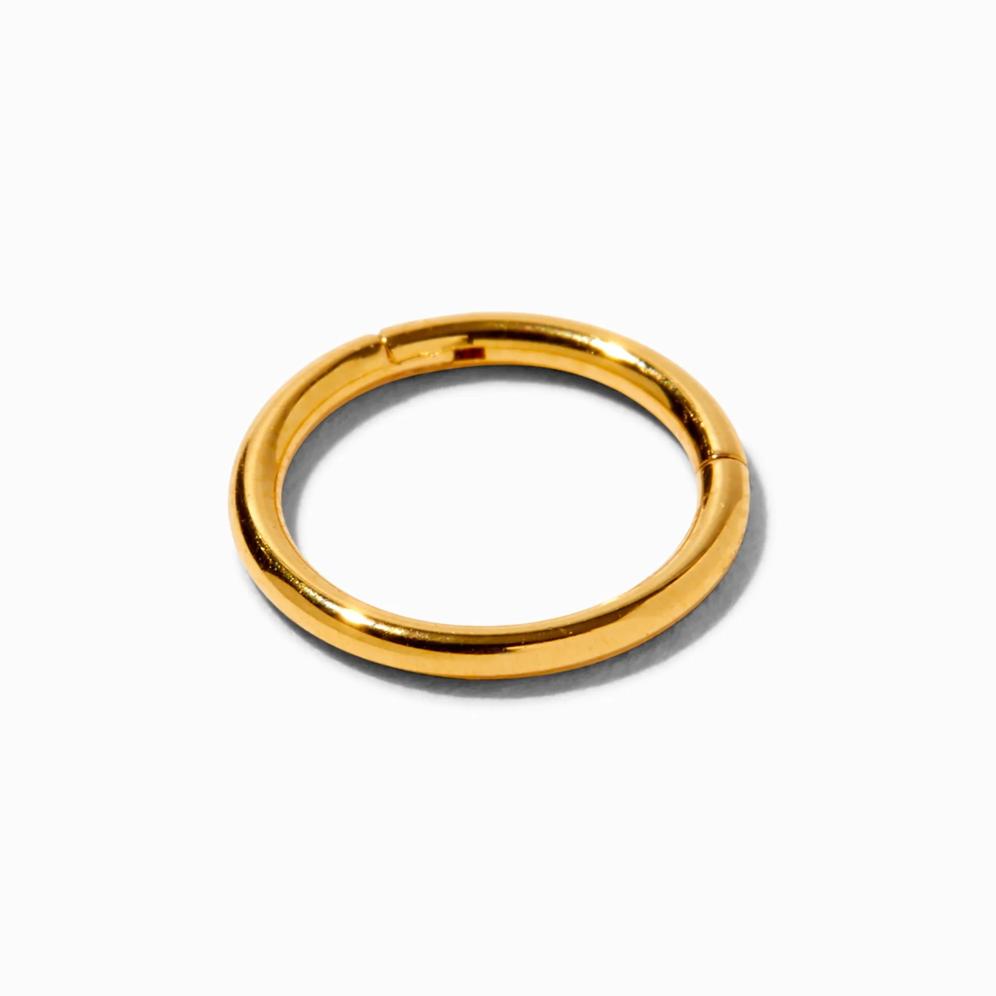Claire's Bijoux De Piercing|Bijoux Premium-Anneau pour piercing au cartilage charnière en titane 1 mm couleur dorée