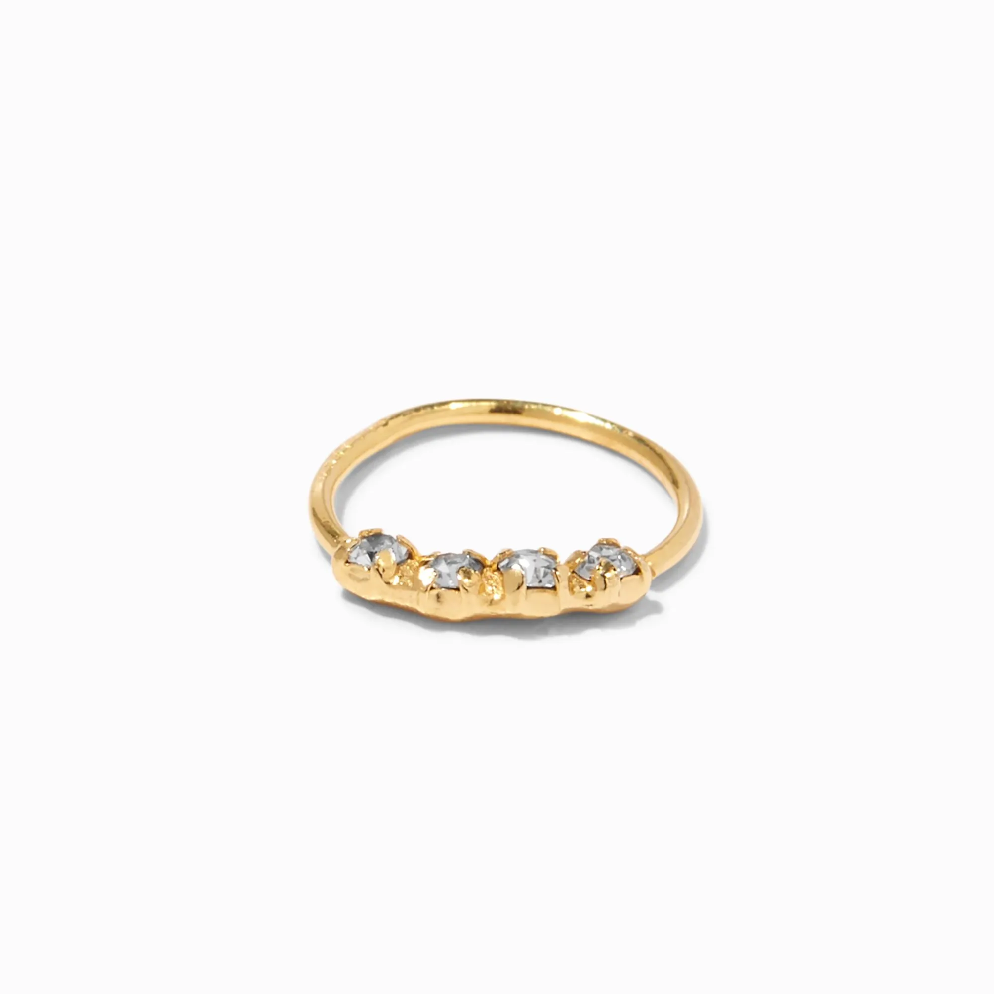 Claire's Bijoux Premium|Bijoux De Piercing-Anneau pour piercing de nez couleur dorée 0,7 mm couleur argentée