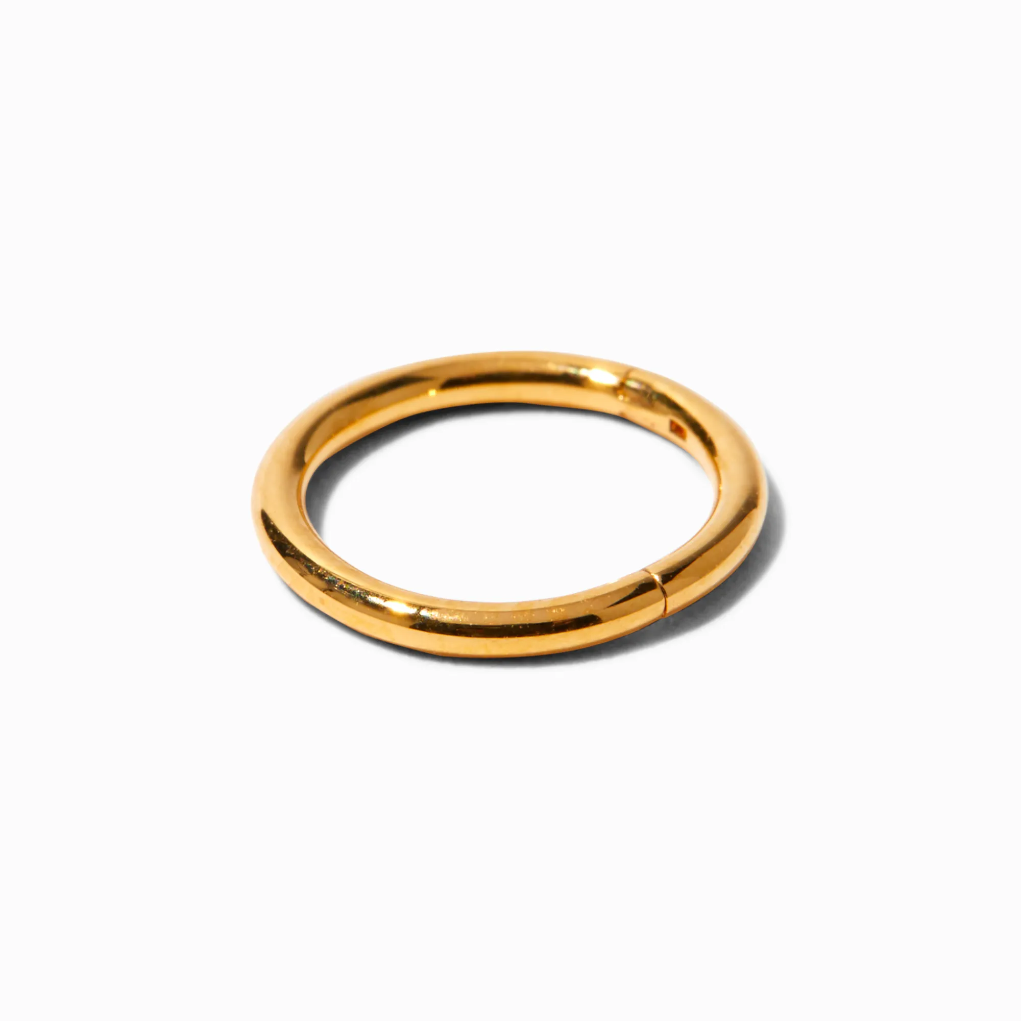 Claire's Bijoux De Piercing-Anneau pour piercing de nez 1,0 mm en titane couleur dorée