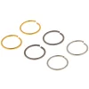 Claire's Bijoux De Piercing-Anneaux de nez couleur unie 20 g en métaux mixtes - Lot de 6