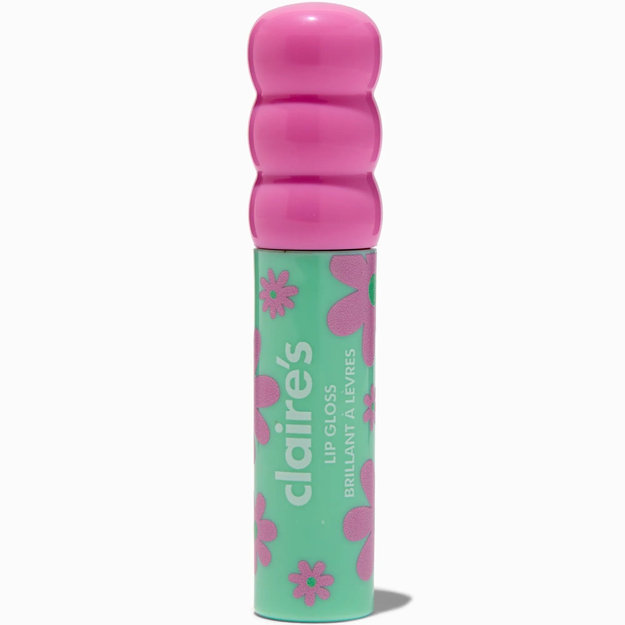Claire's Lèvres-Baguette de gloss bleu marguerite rose