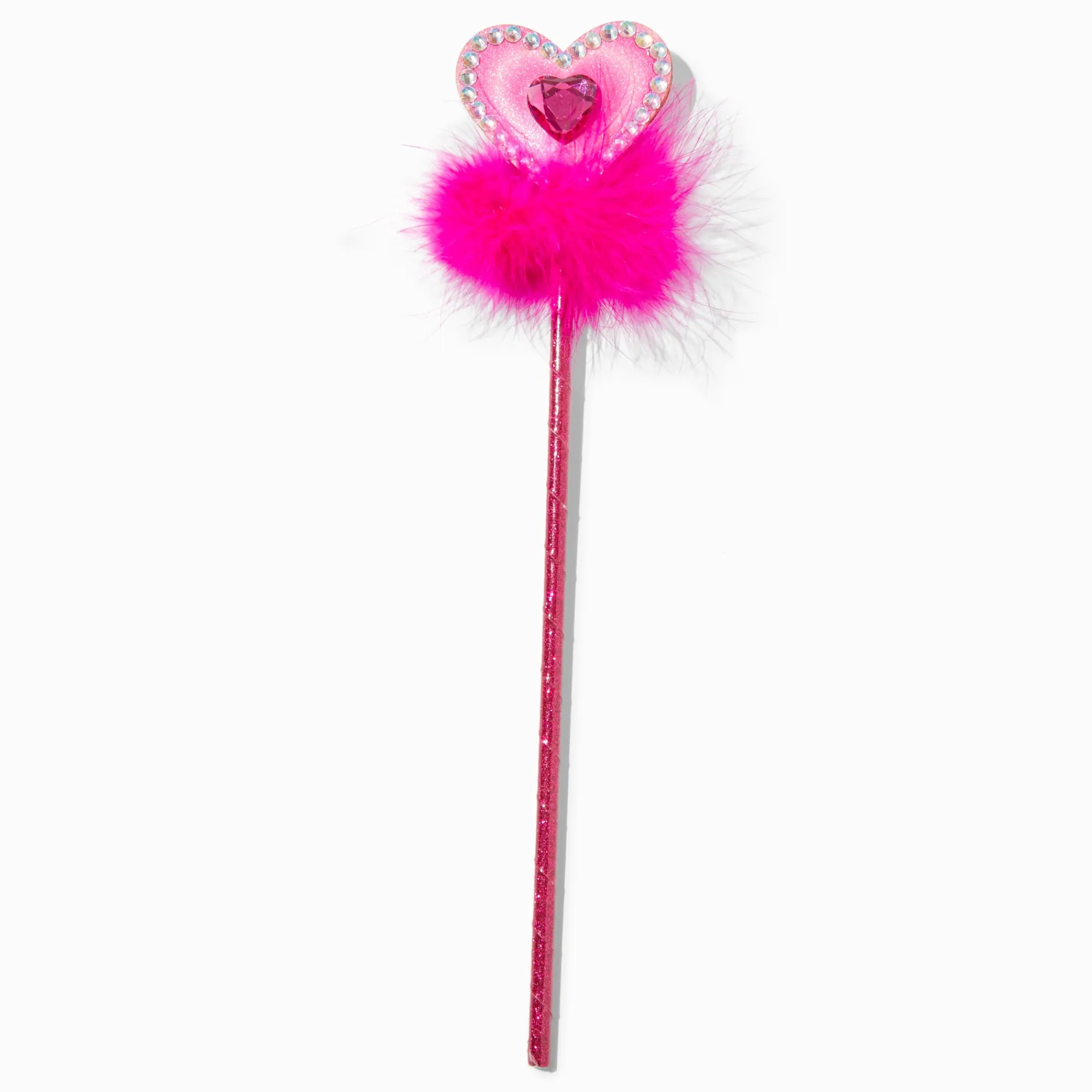 Claire's Déguisements-Baguette à plumes de marabout cœur rose Claire's Club