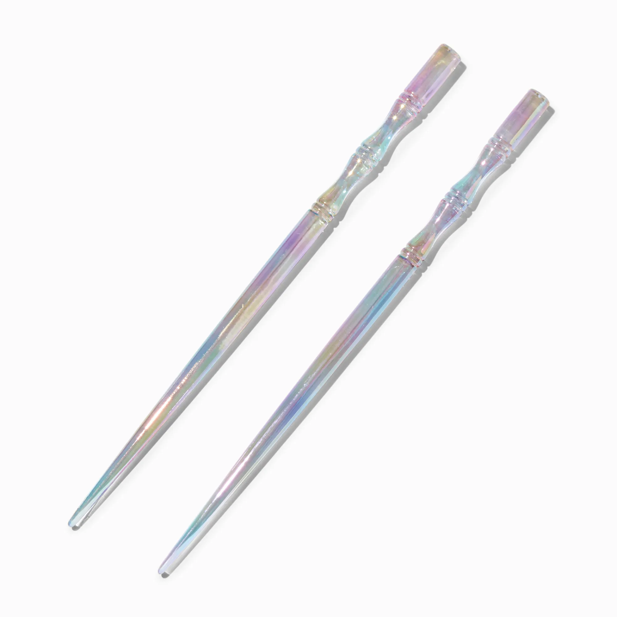 Claire's Accessoires Coiffure-Baguettes à cheveux iridescentes - Lot de 2