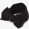 Claire's Bandeaux Et Serre-têtes-Bandeau à nœud côtelé en nylon Claire's Club - Noir