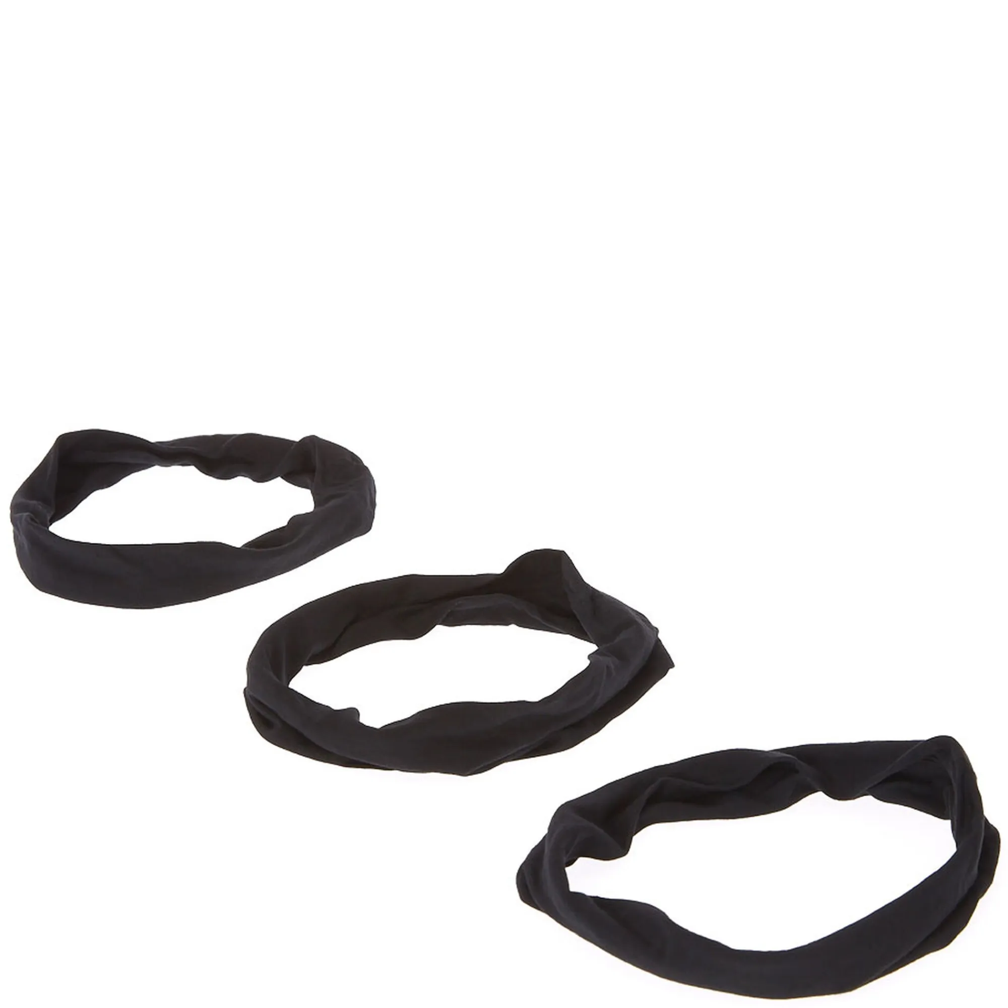 Claire's Bandeaux Et Serre-têtes-Bandeaux noirs unis - Lot de 3