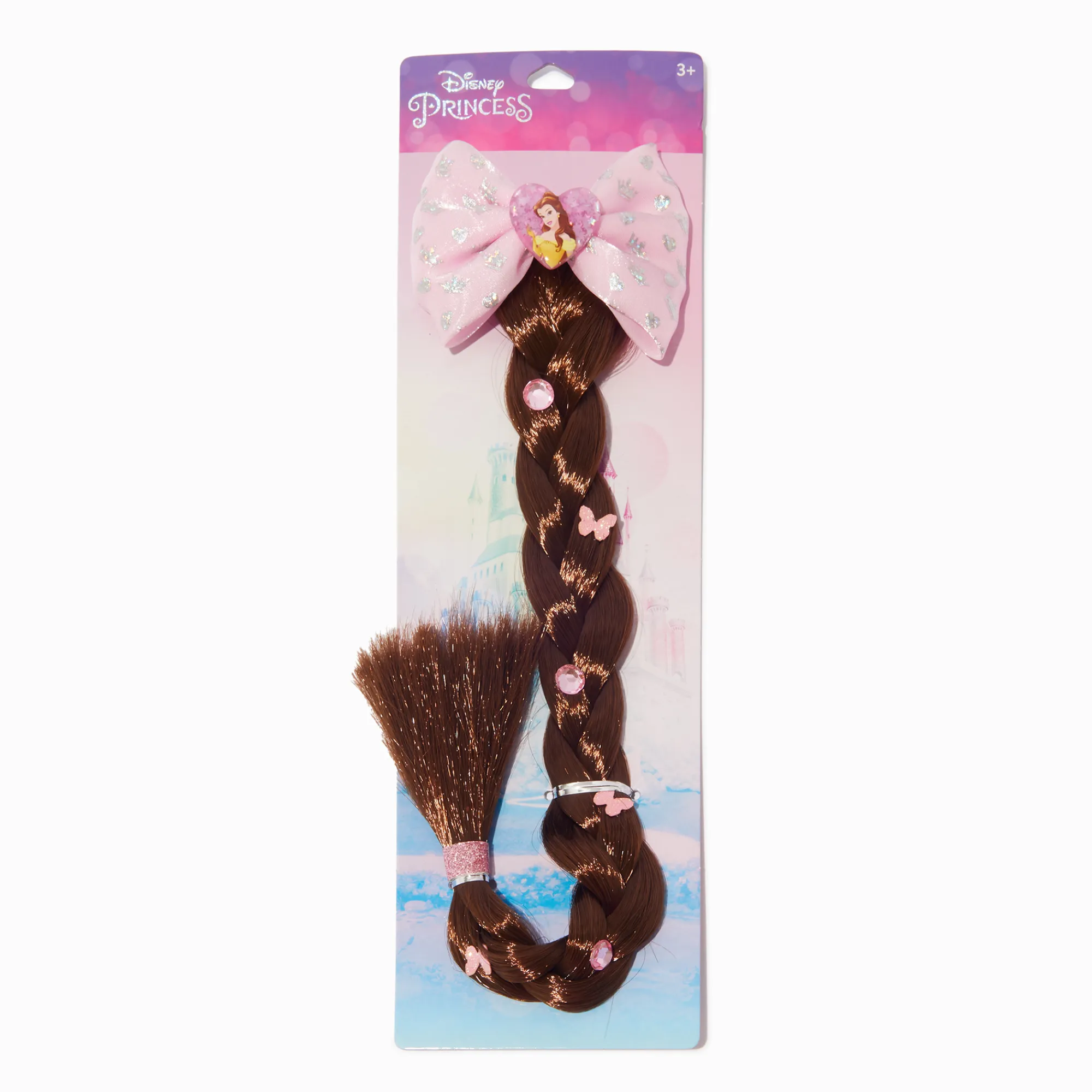 Claire's Perruques Et Extensions-Barrette à cheveux synthétiques princesse Belle de Disney