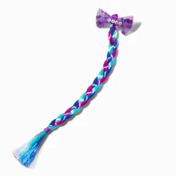 Claire's Perruques Et Extensions-Barrette de cheveux synthétiques tressés nœud tons de joyaux « Kind » Claire's Club