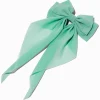Claire's Noeuds Pour Cheveux|Barrettes Et Pinces-Barrette à nœud avec longs pans vert menthe