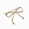 Claire's Noeuds Pour Cheveux|Barrettes Et Pinces-Barrette à nœud en métal couleur dorée