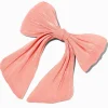 Claire's Noeuds Pour Cheveux|Barrettes Et Pinces-Barrette à nœud en organza rose