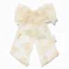 Claire's Noeuds Pour Cheveux|Barrettes Et Pinces-Barrette à nœud papillon en mousseline couleur ivoire
