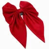 Claire's Noeuds Pour Cheveux|Barrettes Et Pinces-Barrette à nœud satinée rouge