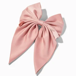 Claire's Noeuds Pour Cheveux|Barrettes Et Pinces-Barrette à nœud satiné rose tendre