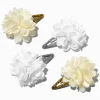 Claire's Barrettes Et Pinces-Barrettes clic clac à fleurs en mousseline grande occasion Claire's Club - Lot de 4