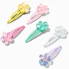 Claire's Barrettes Et Pinces-Barrettes clic clac à fleurs en sequins pastel Claire's Club - Lot de 6