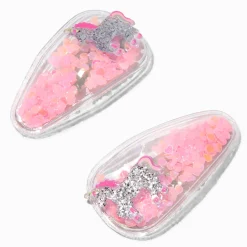 Claire's Barrettes Et Pinces-Barrettes clic clac shaker licorne Claire's Club - Lot de 2
