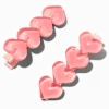 Claire's Barrettes Et Pinces-Barrettes cœurs bombés roses - Lot de 2