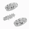 Claire's Barrettes Et Pinces-Barrettes cœurs et étoile martelées couleur argentée - Lot de 3