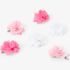 Claire's Barrettes Et Pinces-Barrettes en mousseline rosette rose Claire's Club - Lot de 6