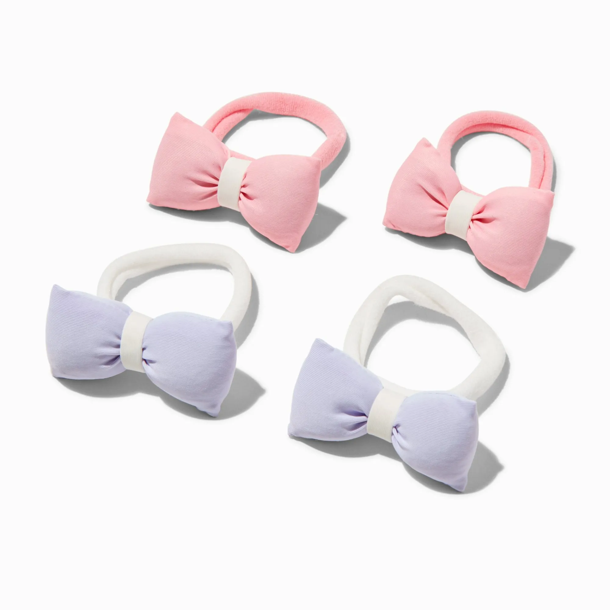 Claire's Élastiques-Barrettes à nœuds bouffants pastel Claire's Club - Lot de 4