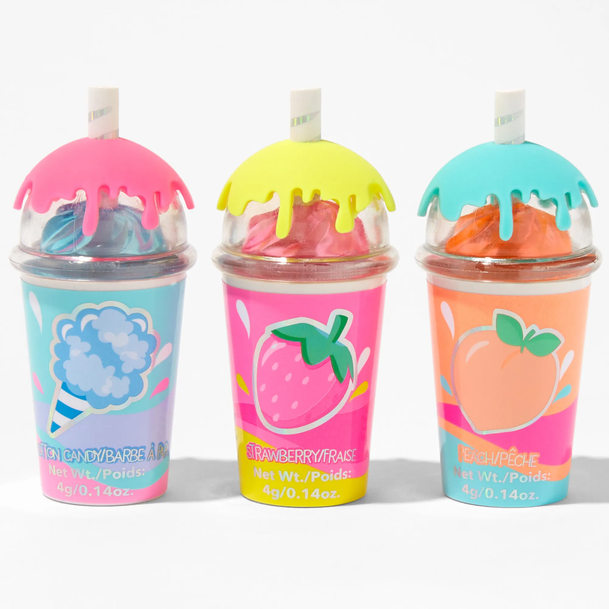 Claire's Lèvres-Baumes à lèvres frappuccino qui dégouline - Lot de 3