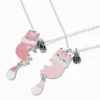 Claire's Colliers-Best Friends Glitter Pink Fox Pendant Necklaces - 2 Pack