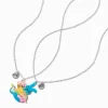 Claire's Colliers-Best Friends Hugging Cat & Rabbit Pendant Necklaces - 2 Pack