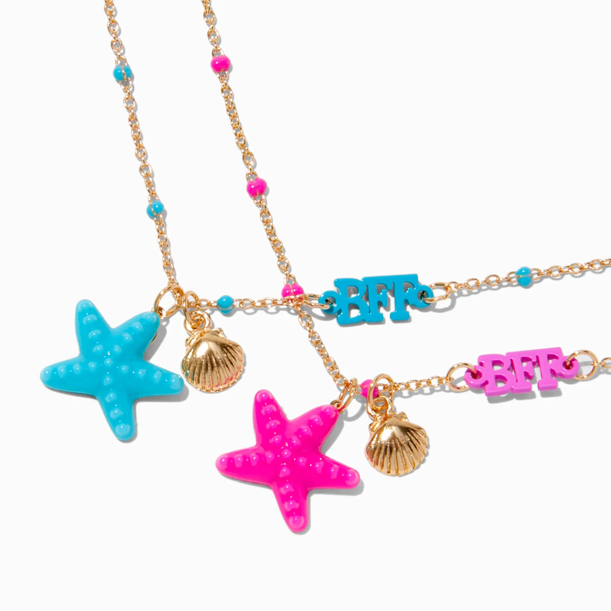 Claire's Colliers-Best Friends Starfish Pendant Necklaces - 2 Pack