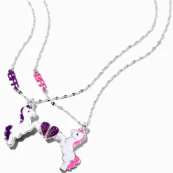 Claire's Colliers-Best Friends Unicorn Heart BFF Necklaces - 2 Pack