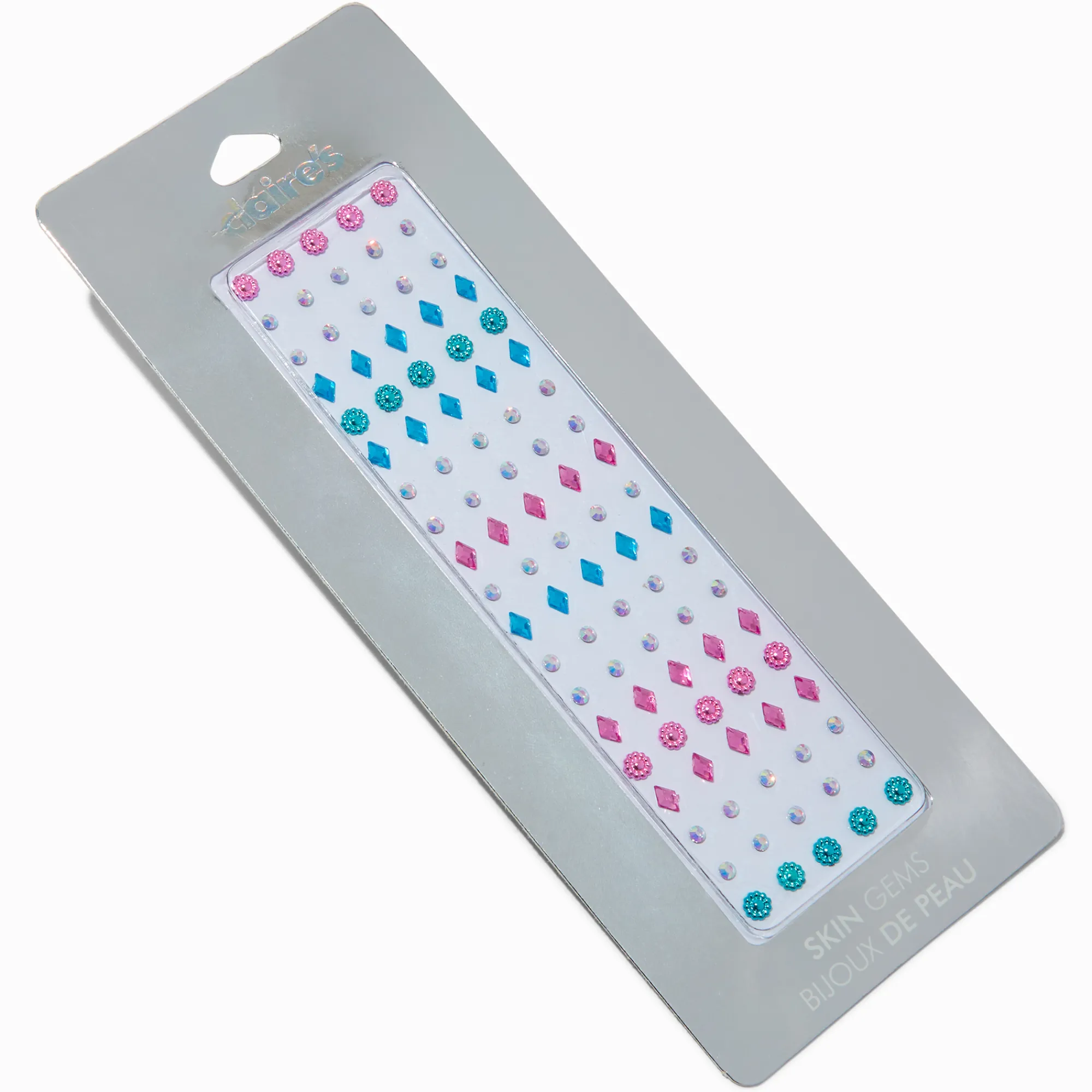 Claire's Paillettes Et Bijoux De Peau-Bijoux de peau géométriques fleurs pastel - Lot de 100