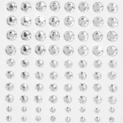 Claire's Accessoires Coiffure-Bijoux pour cheveux avec strass transparents - Lot de 80
