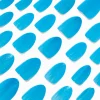 Claire's Ongles-Blue Glitter Gel Almond Vegan Faux Nail Set - 24 Pack