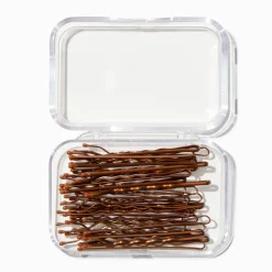 Claire's Barrettes Et Pinces-Bobby Pins - Brown, 30 Pack