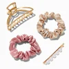 Claire's Chouchous|Barrettes Et Pinces-Boho Hair Claw, Hair Pin, & Hair Scrunchies - 4 Pack