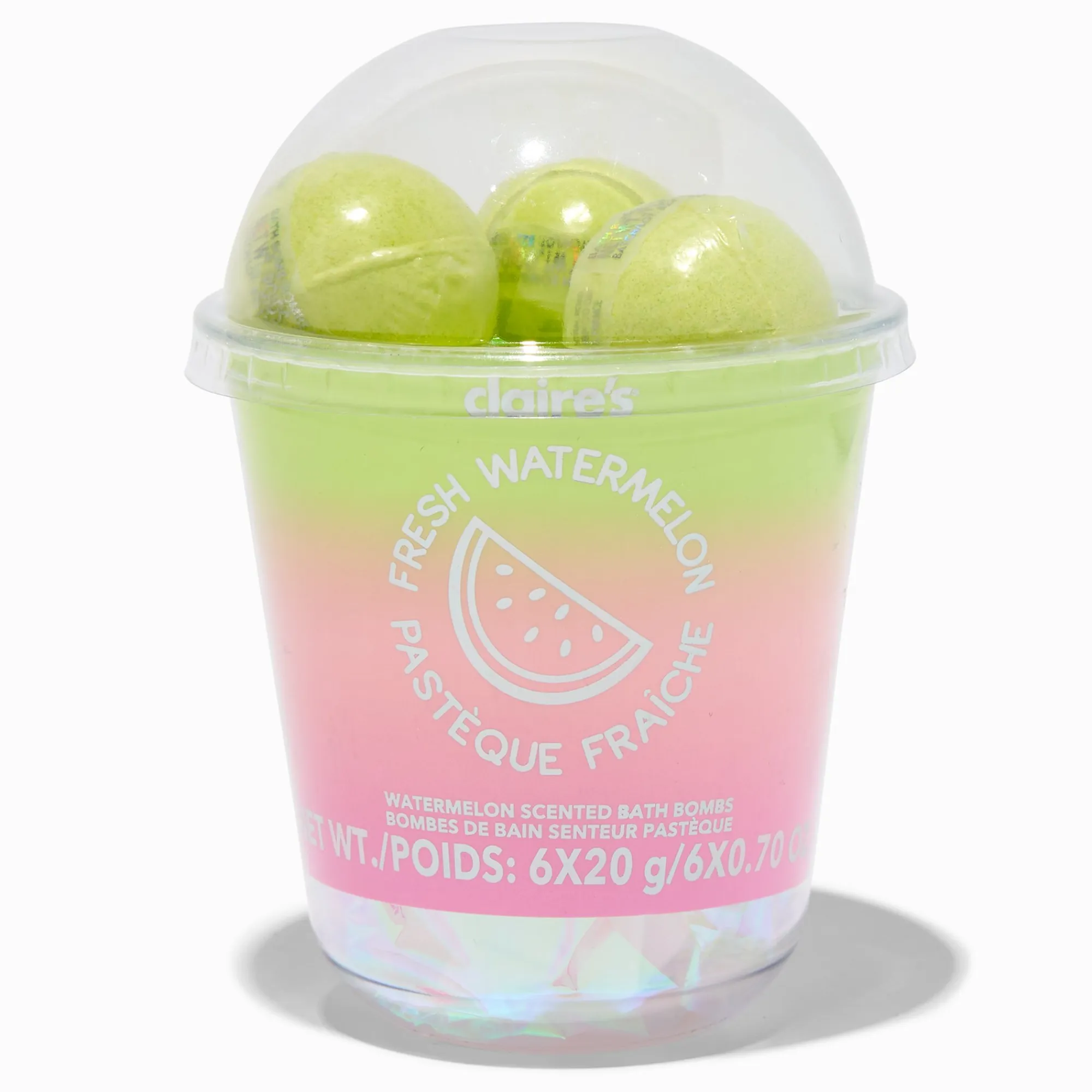 Claire's Bombes De Bain-Bombes de bain pastèque fraîche - Lot de 6