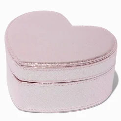 Claire's Porte-bijoux-Boîte à bijoux cœur rose