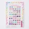 Claire's Clips Et Autocollants-Boucles d'oreilles autocollantes couleur nacrée Claire's Club - Lot de 30