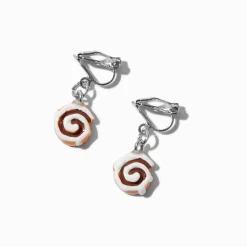 Claire's Clips Et Autocollants-Boucles d'oreilles à clip rouleau à la cannelle