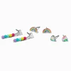 Claire's Pendantes|Clous D'oreilles-Boucles d'oreilles variées cœur et arc-en-ciel - Lot de 3