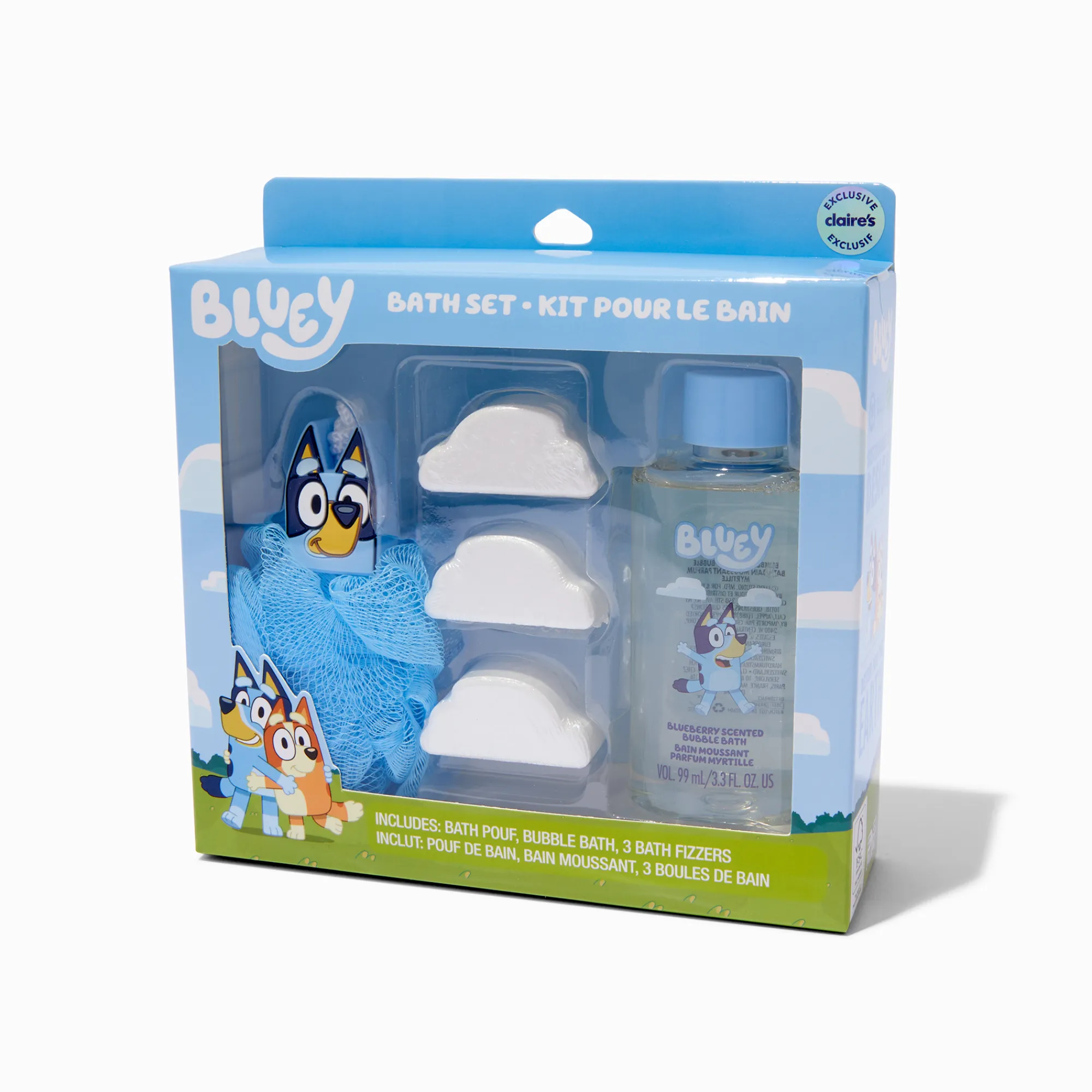Claire's Bombes De Bain-Boules de bain effervescentes et bain moussant Bluey en exclusivité chez Claire’s - Lot de 5