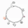 Claire's Bracelets-Bracelet à breloque coquette couleur argentée
