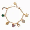 Claire's Bracelets-Bracelet à breloques porte-bonheur couleur dorée