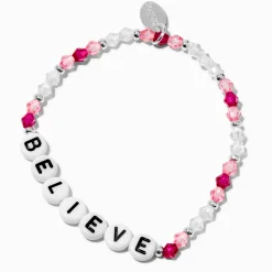 Claire's Bracelets-Bracelet élastique perlé « Believe »