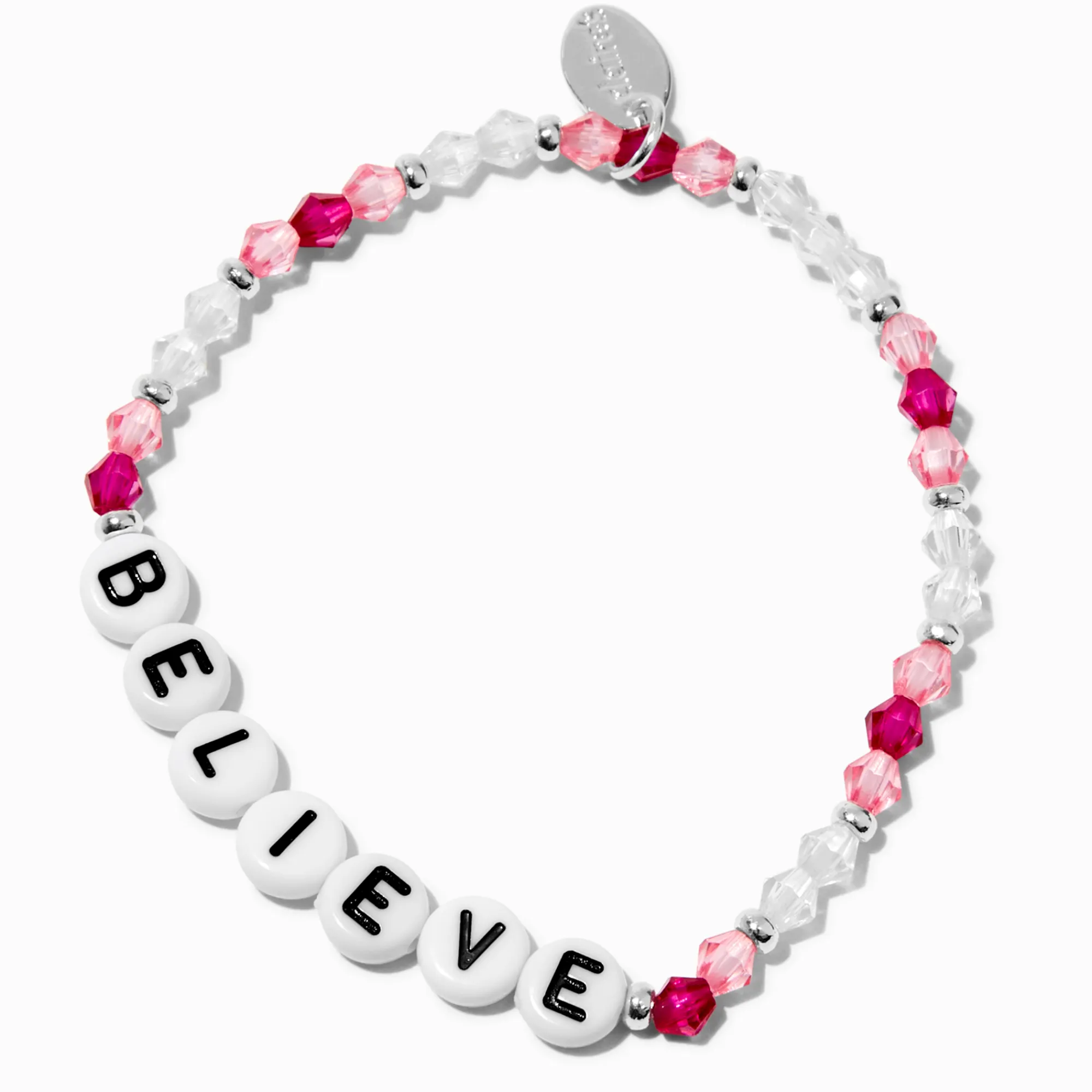 Claire's Bracelets-Bracelet élastique perlé « Believe »