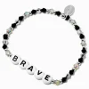 Claire's Bracelets-Bracelet élastique perlé « Brave »