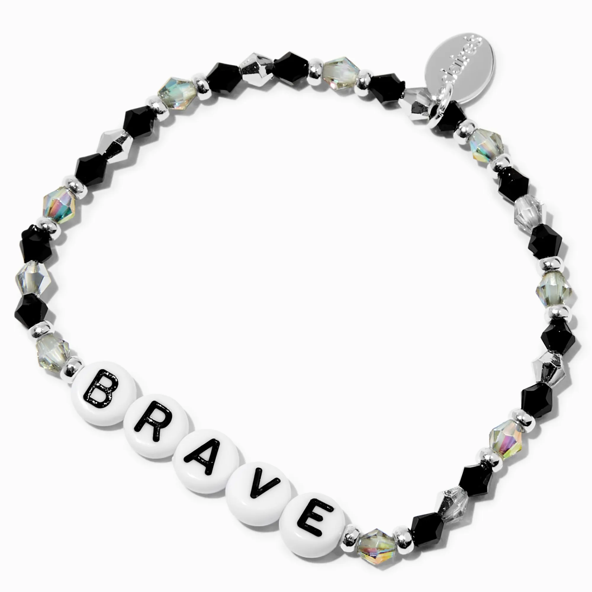 Claire's Bracelets-Bracelet élastique perlé « Brave »