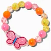 Claire's Bracelets-Bracelet élastique perlé breloque shaker papillon rose Claire's Club