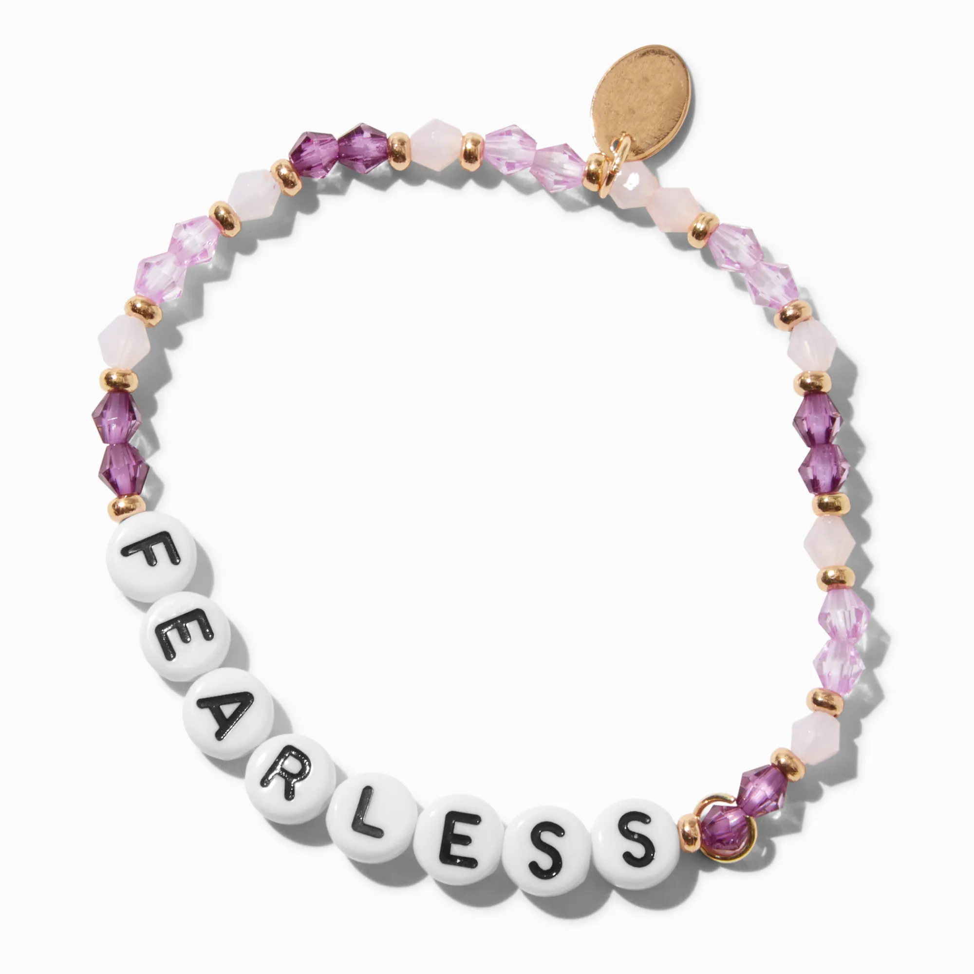 Claire's Bracelets-Bracelet élastique perlé « Fearless »